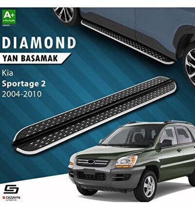 S-Dizayn Kia Sportage 2 Diamond Krom Yan Basamak 173 Cm 2004-2010