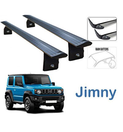Suzuki Jımny Ara Atkısı Tavan Sistemleri 2 Li Siyah Set