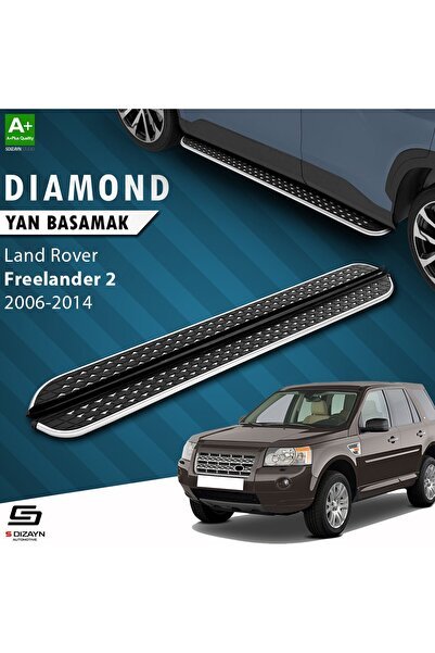 1_org_zoom-37052.jpg S-Dizayn Land Rover Freelander 2 Diamond Krom Yan Basamak 173 Cm 2006-2014 - Görsel 1