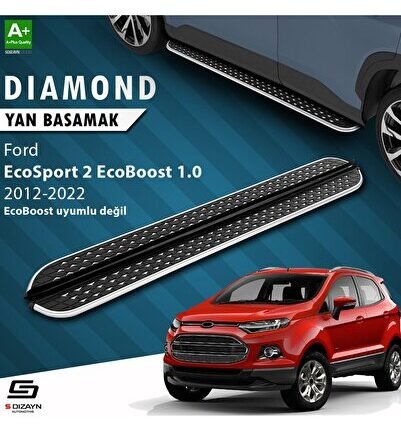 S-Dizayn Ford EcoSport 2 Diamond Krom Yan Basamak 173 Cm 2012-2022