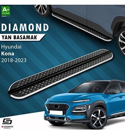 S-Dizayn Hyundai Kona Diamond Krom Yan Basamak 173 Cm 2018-2023