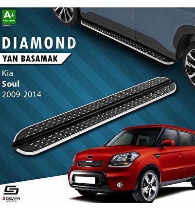 S-Dizayn Kia Soul Diamond Krom Yan Basamak 173 Cm 2009-2014