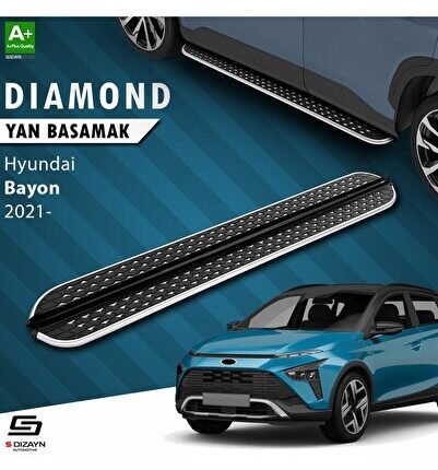 S-Dizayn Hyundai Bayon Diamond Krom Yan Basamak 173 Cm 2021-2024