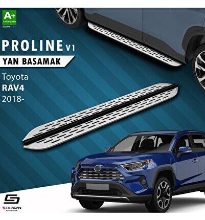 S-Dizayn Toyota RAV 4 5 OEM Still Pro V2 Aluminyum Yan Basamak 173 Cm 2018 Üzeri