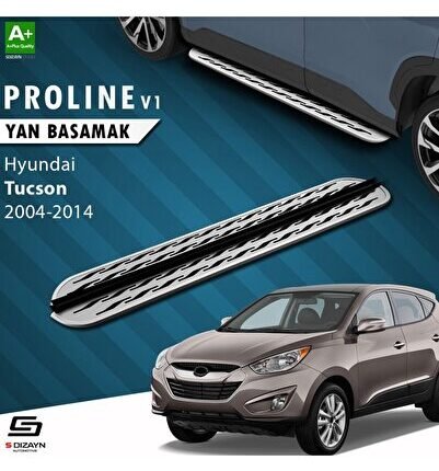 S-Dizayn Hyundai Tucson 2 OEM Still Pro V2 Aluminyum Yan Basamak 173 Cm 2004-2014