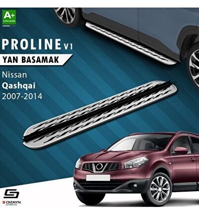 S-Dizayn Nissan Qashqai OEM Still Pro V2 Aluminyum Yan Basamak 173 Cm 2007-2014