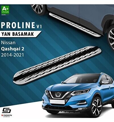 S-Dizayn Nissan Qashqai 2 OEM Still Pro V2 Aluminyum Yan Basamak 173 Cm 2014-2021