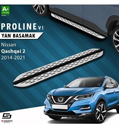 S-Dizayn Nissan Qashqai 2 OEM Still Pro V1 Aluminyum Yan Basamak 173 Cm 2014-2021