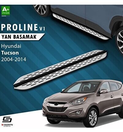 S-Dizayn Hyundai Tucson 2 OEM Still Pro V1 Aluminyum Yan Basamak 173 Cm 2004-2014