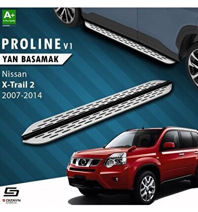 S-Dizayn Nissan X-Trail T31 OEM Still Pro V1 Aluminyum Yan Basamak 173 Cm 2007-2014