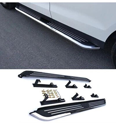 NİSSAN X-TRAİL YAN BASAMAK SİYAH - KROM 2014 / 2022