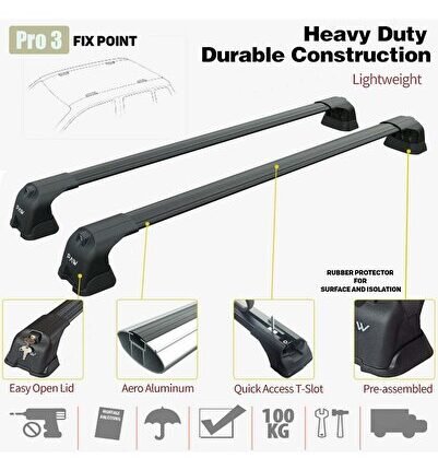 Renault Twingo (1992-2012) Portbagaj Taşıyıcı Ara Atkı Aparatı Paw Pro 3