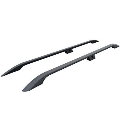 Peugeot Partner Uzun Şase 2018-2025 Araç Üstü Alüminyum Tavan Yan Rayları Plus Serisi - Siyah