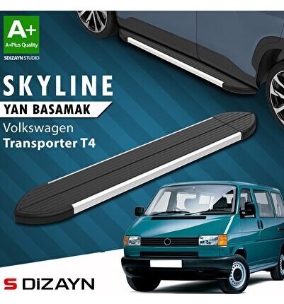S-Dizayn VW Transporter T4 Kısa Şase Skyline Aluminyum Yan Basamak 213 Cm 1995-2003 A+ Kalite