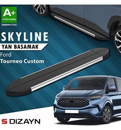 S-Dizayn Ford Tourneo Custom 2 Skyline Krom Yan Basamak 223 Cm 2023 Üzeri A+ Kalite