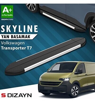 S-Dizayn VW Transporter T7 Skyline Aluminyum Yan Basamak 223 Cm 2024 Üzeri A+ Kalite
