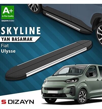 S-Dizayn Fiat Ulysse Skyline Krom Yan Basamak 213 Cm 2022 Üzeri A+ Kalite