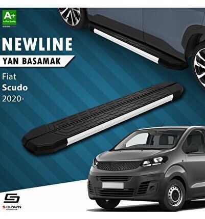 S-Dizayn Fiat Scudo 3 Kısa Şase NewLine Aluminyum Yan Basamak 213 Cm 2020 Üzeri A+ Kalite