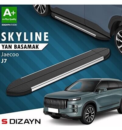 S-Dizayn Jaecoo J7 Skyline Krom Yan Basamak 183 Cm 2023 Üzeri A+ Kalite