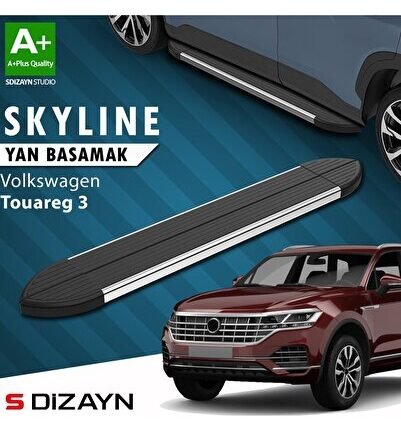S-Dizayn VW Touareg 3 Skyline Krom Yan Basamak 193 Cm 2018 Üzeri A+ Kalite