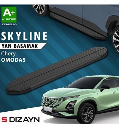 S-Dizayn Chery Omoda5 Skyline Siyah Yan Basamak 183 Cm 2022 Üzeri A+ Kalite