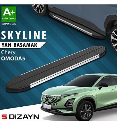S-Dizayn Chery Omoda5 Skyline Krom Yan Basamak 183 Cm 2022 Üzeri A+ Kalite