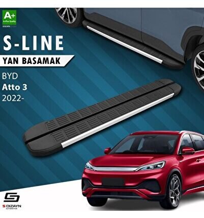 S-Dizayn BYD Atto 3 S-Line Aluminyum Yan Basamak 193 Cm 2022 Üzeri