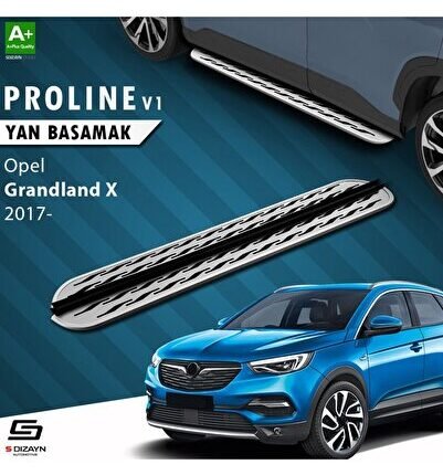S-Dizayn Opel Grandland X OEM Still Pro V2 Aluminyum Yan Basamak 183 Cm 2017-2024