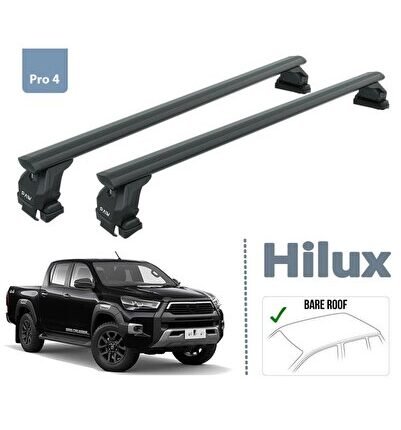 Toyota Hilux Ara Atkısı Tavan Portbagaj Taşıyıcı Siyah
