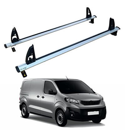 Citroen Jumpy / Dispatch Üst Tavan Merdiven Taşıyıcı Tavan Taşıyıcı Bar Siyah 2 adet