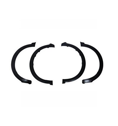 DACIA SANDERO 2021 Set 4 Parça Çamurluk Kaplama Siyah Mat Asa Kum Desen Standart