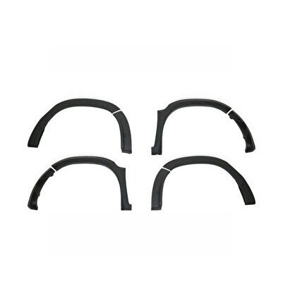 DACIA DUSTER 2018 Set 8 Parça Çamurluk Kaplama Siyah Mat Asa Kum Desen Hornet