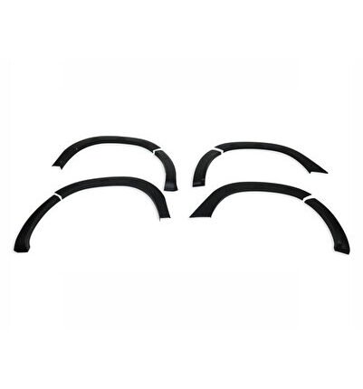 DACIA DUSTER 2010 Set 8 Parça Çamurluk Kaplama Siyah Mat Asa Kum Desen Hornet