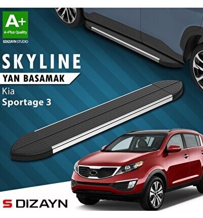 S-Dizayn Kia Sportage 3 Skyline Krom Yan Basamak 173 Cm 2010-2016 A+ Kalite