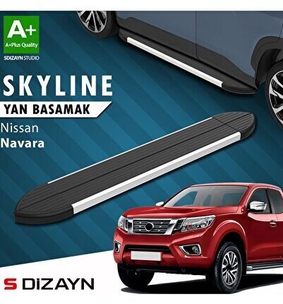 S-Dizayn Nissan Navara 3 Skyline Aluminyum Yan Basamak 203 Cm 2015 Üzeri A+ Kalite