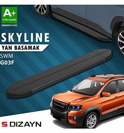 S-Dizayn SWM G03F Skyline Siyah Yan Basamak 193 Cm 2023 Üzeri A+ Kalite