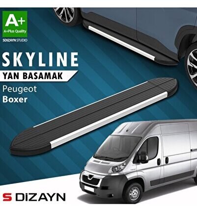 S-Dizayn Peugeot Boxer 3 Kısa Şase Skyline Aluminyum Yan Basamak 203 Cm 2006 Üzeri A+ Kalite