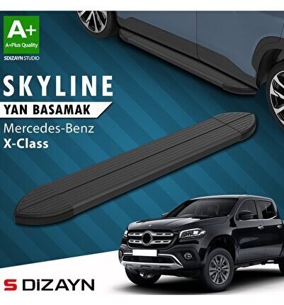 S-Dizayn Mercedes X-Class Skyline Siyah Yan Basamak 203 Cm 2018-2020 A+ Kalite