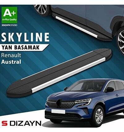 S-Dizayn Renault Austral Skyline Aluminyum Yan Basamak 183 Cm 2023 Üzeri A+ Kalite