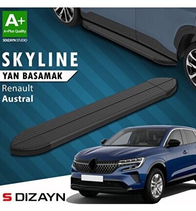 S-Dizayn Renault Austral Skyline Siyah Yan Basamak 183 Cm 2023 Üzeri A+ Kalite