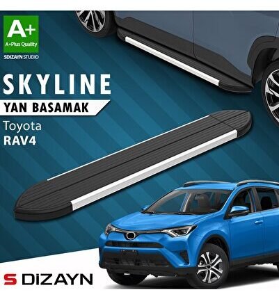 S-Dizayn Toyota Rav 4 4 Skyline Aluminyum Yan Basamak 173 Cm 2013-2017 A+ Kalite