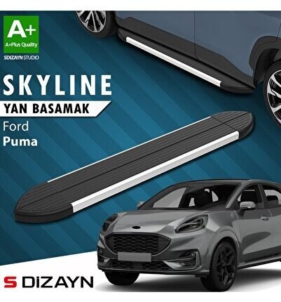S-Dizayn Ford Puma Skyline Aluminyum Yan Basamak 173 Cm 2019 Üzeri A+ Kalite