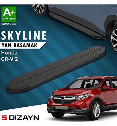S-Dizayn Honda CR-V 5 Skyline Siyah Yan Basamak 173 Cm 2018-2022 A+ Kalite