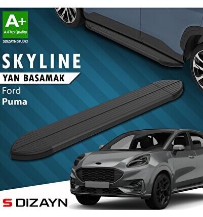 S-Dizayn Ford Puma Skyline Siyah Yan Basamak 173 Cm 2019 Üzeri A+ Kalite