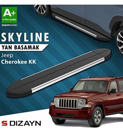 S-Dizayn Jeep Cherokee KK Skyline Krom Yan Basamak 153 Cm 2008-2012 A+ Kalite
