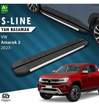 S-Dizayn VW Amarok 2 S-Line Aluminyum Yan Basamak 203 Cm 2023 Üzeri A+ Kalite