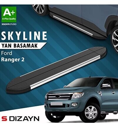 S-Dizayn Ford Ranger 2 Skyline Krom Yan Basamak 193 Cm 2006-2013 A+ Kalite