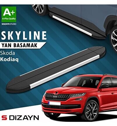S-Dizayn Skoda Kodiaq Skyline Aluminyum Yan Basamak 193 Cm 2017-2023 A+ Kalite