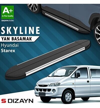 S-Dizayn Hyundai H-1 Starex Skyline Krom Yan Basamak 193 Cm 1998-2007 A+ Kalite