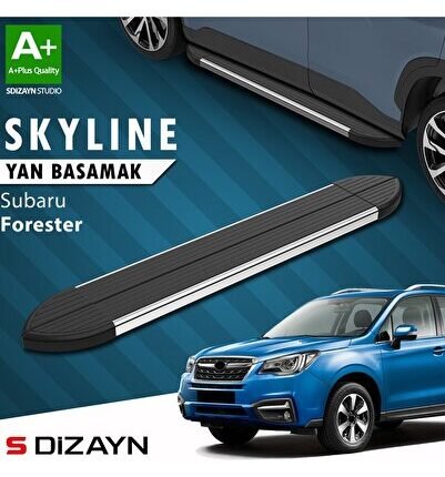 S-Dizayn Subaru Forester 4 Skyline Krom Yan Basamak 183 Cm 2012-2019 A+ Kalite